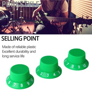 Punkstyle Guitar Control Knob  Stylish Top Hat 3Pcs for Bass