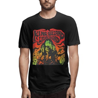 เสื้อยืดคอกลม ผ้าฝ้าย พิมพ์ลาย King Gizzard And The Wizard Lizard Psychedelic Rock สไตล์ออสเตรเลีย ของขวัญที่ดีที่สุด สําหรับเพื่อน