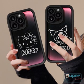 เคสมือถือ แบบนิ่ม ลายการ์ตูนคิตตี้ สีม่วง ไล่โทนสี หรูหรา สําหรับ Realme C55 C25 C17 C20A C15 C20 C21 C33 C12 C31 C25Y C53 C51 C35 C21Y 5i 7i 5 6i 5s C11 C30 Narzo N53 50A 20