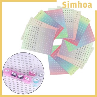 [SIMHOA] สติกเกอร์ฉลาก ทนทาน สําหรับปักครอสสติตช์ DIY 12 ชิ้น