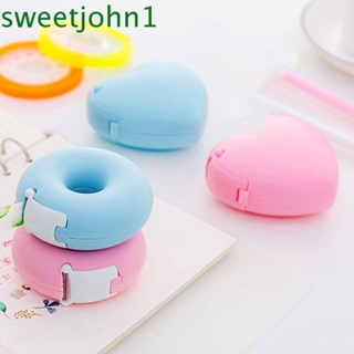 Sweetjohn ที่ใส่เทปกาว รูปโดนัท หัวใจ รัก เครื่องมือเครื่องสําอาง สีแคนดี้ ต่อขนตา เทปตัด