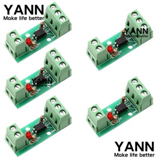 Yann1 โมดูลออปโต้คัปเปลอร์แยกสัญญาณ DC 12V สีเขียว 1 ช่อง 40*15 มม. EL817 PNP NPN 5 ชิ้น