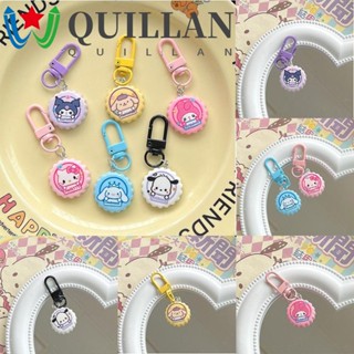 Quillan พวงกุญแจฝาขวดน้ํา ลายการ์ตูนคิตตี้ คิตตี้ คิตตี้ คิตตี้ เมโลดี้ ชินนาม่อนโรลน่ารัก สไตล์เกาหลี ของขวัญ