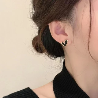 ต่างหูสตั๊ด รูปหัวใจน่ารัก ขนาดเล็ก เครื่องประดับ สําหรับผู้หญิง