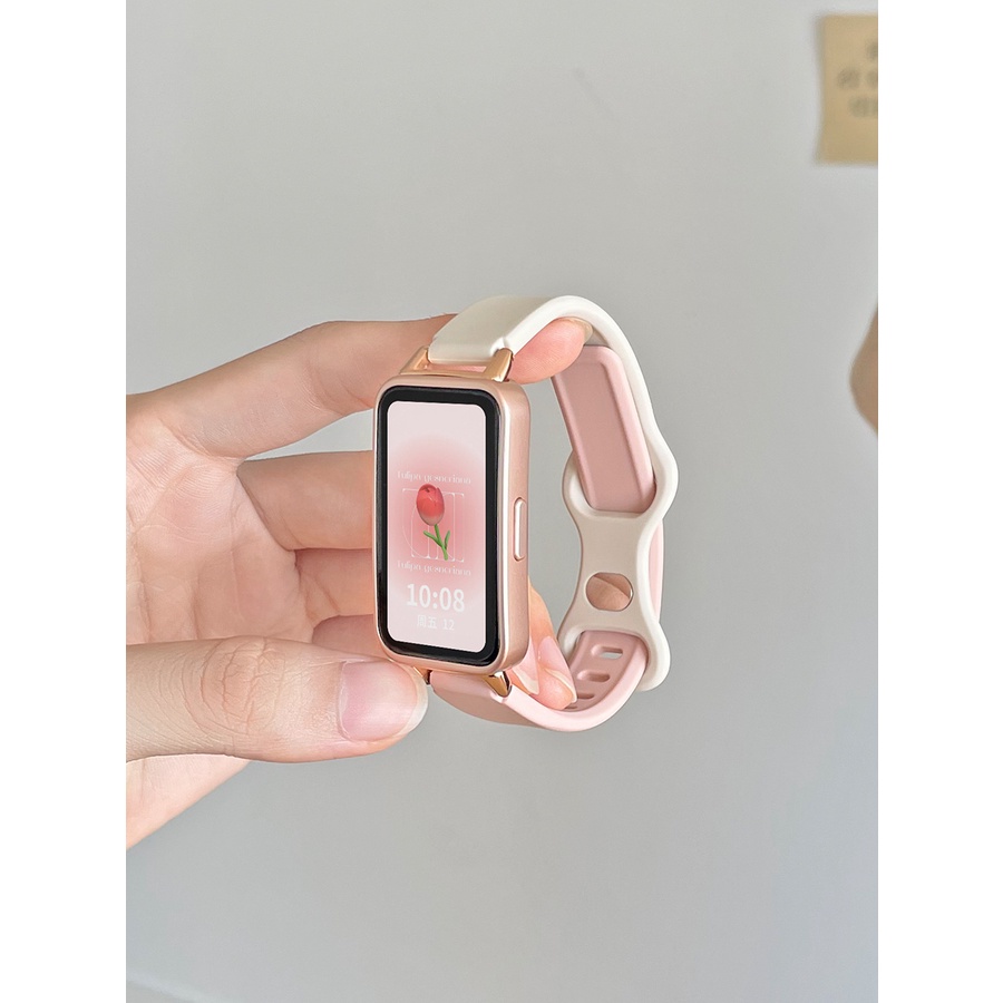 สายนาฬิกาข้อมือซิลิโคน TPU นิ่ม แบบเปลี่ยน สําหรับ Huawei Band 8 Band 9 7 6 Huawei Band8 band7 Band
