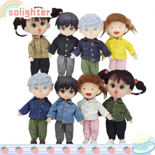 Solighter เสื้อเชิ้ตแขนยาว หลากสี อุปกรณ์เสริม สําหรับตุ๊กตา 1/11 1/12