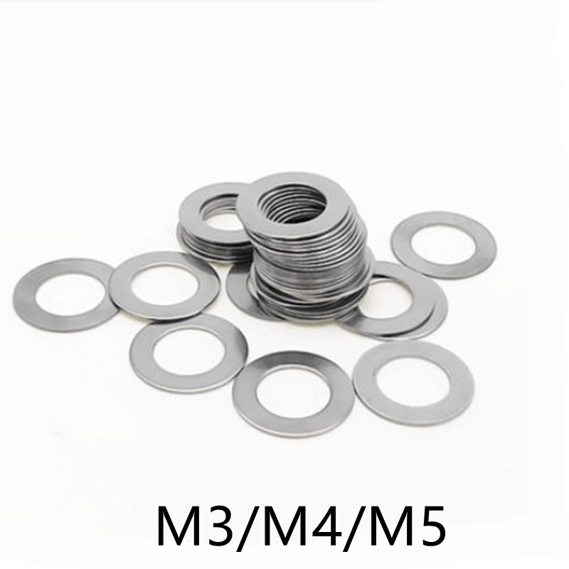 50/100PCS M3 M4 M5 Stainless Steel Mesin Cuci Presisi Tinggi Ultrathin Menyesuaikan Gasket Ultra Tip