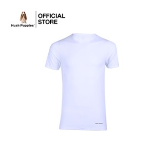Hush Puppies เสื้อคอกลม รุ่น COOL PLUS+ HU H5SP001 ทรง TEE - สีขาว