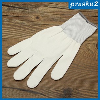 [Prasku2] ถุงมือผ้าฝ้ายไวนิล 6 คู่