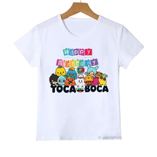 เสื้อยืด พิมพ์ลาย Toca Life World เป็นมิตรกับผิวหนัง เหมาะกับของขวัญวันเกิด สําหรับเด็กผู้หญิง และผู้ชาย