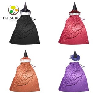 Tarsureth ชุดคอสเพลย์แม่มด หมวกแม่มด แต่งลูกไม้ สีพื้น สําหรับปาร์ตี้ฮาโลวีน