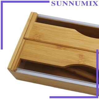 [Sunnimix] กล่องไม้ไผ่ แบบติดผนัง 2 in 1 สําหรับจัดเก็บของ