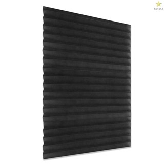 Black Pleated Window Shades - Cordless Blackout Window Blind for a Stylish and Dark Room