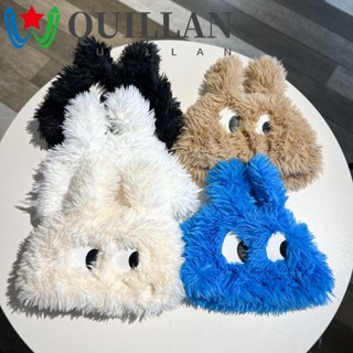 Quillan หมวกบีนนี่ ผ้ากํามะหยี่ขนนิ่ม แบบหนา ป้องกันหู ลายหัวกะโหลก สีพื้น สไตล์ญี่ปุ่น แฟชั่นสําหรับผู้ชาย