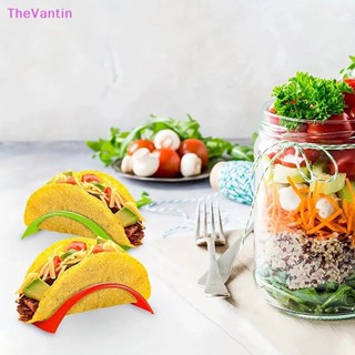 Thevantin ขาตั้งพลาสติก หลากสี สําหรับวางขนมปัง ทาโก้ แซนวิช 1 5 ชิ้น