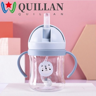 Quillan ถ้วยหัดดื่ม ลายสัตว์น่ารัก พร้อมหลอดดูด สําหรับเด็กทารก