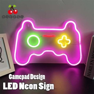 Nicesi โคมไฟนีออน LED แขวนตกแต่งเกมแพด