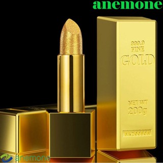 Anemone ลิปสติก ลิปกลอส เนื้อแมตต์ ชิมเมอร์ กลิตเตอร์ สีทอง ติดทนนาน