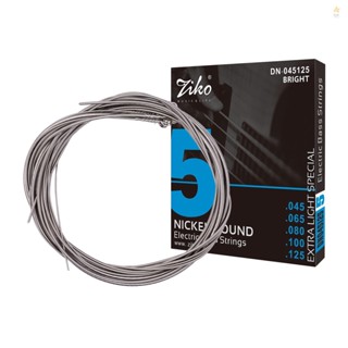 Electric Bass Guitar Strings Set(.045-.125) Extra Light Special for Smooth Playing Experience