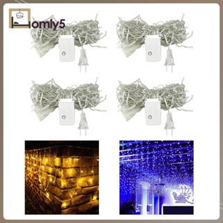 [Homyl5] สายไฟ LED เสียบปลั๊ก สําหรับตกแต่งสวน เทศกาลคริสต์มาส ห้องนอน