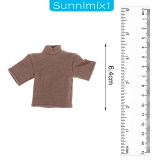 [Sunnimix1] เสื้อยืดแขนสั้น ทรงหลวม สเกล 1/12 สําหรับตุ๊กตา ฟิกเกอร์ทหาร 6 นิ้ว