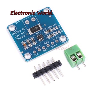 Mcu-219 INA219 I2C โมดูลเซนเซอร์ตรวจสอบพลังงาน