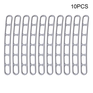 10pcs Hiking Durable Windproof Portable Outdoor Camping Mountaineering Fixing 6 Holes Adjuster Tent Tensioner