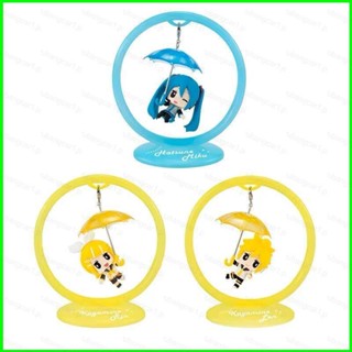 โมเดลฟิกเกอร์ อนิเมะ Hatsune Miku Kagamine Rin Len 3 ชิ้น สําหรับเด็ก