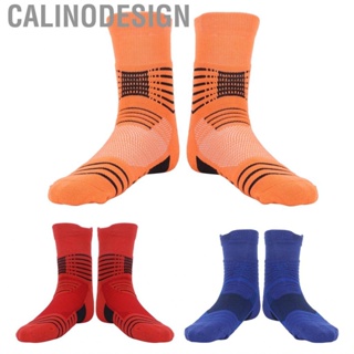 Calinodesign Men Basketball Cotton Socks  Sports Thickened Comfortable Absorb Moisture for Exercise Reducing Ankle Pressure