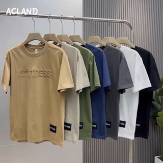 Acland เสื้อยืดผู้ชาย ผู้ชายเสื้อเชิ้ต เสื้อยืด ผ้านุ่ม ใส่สบาย ไม่หด ไม่ต้องรีด MTX2390KI0 37Z230911