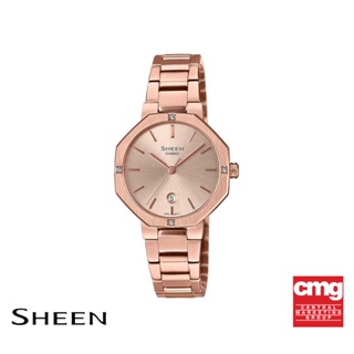 CASIO นาฬิกาข้อมือผู้หญิง SHE-4543PG-4AUDF สีโรสโกลด์