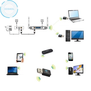 Xo94ol อะแดปเตอร์ Wifi ไร้สาย USB ขนาดเล็ก 300Mbps สําหรับเดสก์ท็อป แล็ปท็อป Windows 10 8 7 TH