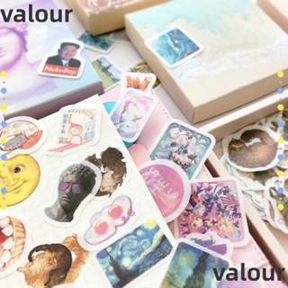 Valour สติกเกอร์กระดาษ ลายฉลาก สําหรับตกแต่งสมุดไดอารี่ DIY 200 แผ่น ต่อกล่อง