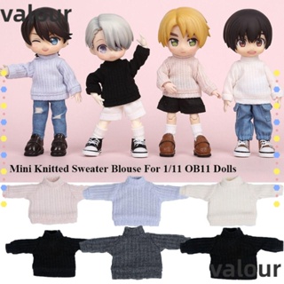 Valour เสื้อเบลาส์ตุ๊กตา 1/12 6 สี ขนาดเล็ก แฮนด์เมด อุปกรณ์เสริม สําหรับตุ๊กตา 1/11 OB11 1/12 BJD