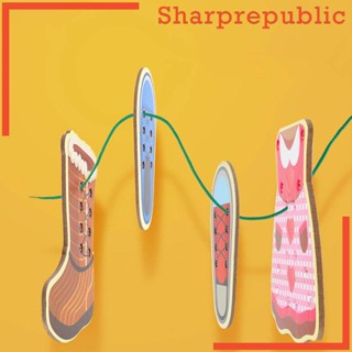 [Sharprepublic] การ์ดเย็บผ้า ของเล่น สําหรับเด็กผู้ชาย อายุ 3~6 ปี