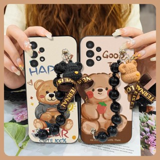 Simplicity cute Phone Case For Samsung Galaxy A13 4G/SM-A135/SM-A137/A13LTE Bear bracelet phone case Dirt-resistant