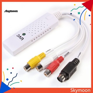 Skym* อะแดปเตอร์แปลงการ์ดจับภาพเสียงทีวี USB 20 สําหรับ Win 7 8 10 Mac