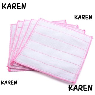 Karen ผ้าเช็ดทําความสะอาด ผ้าฝ้าย 8 ชั้น ใช้ซ้ําได้ 1 5 ชิ้น