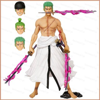 โมเดลฟิกเกอร์ One Piece Roronoa Zoro สี่หัว ของขวัญ สําหรับตกแต่งบ้าน เก็บสะสม 23 ชิ้น