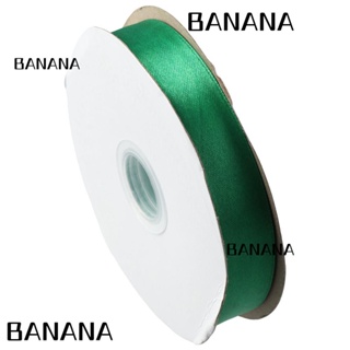 Banana1 ริบบิ้นผ้าโพลีเอสเตอร์ สีเขียวมรกต 5/8 นิ้ว 50 หลา สําหรับตกแต่งงานแต่งงาน