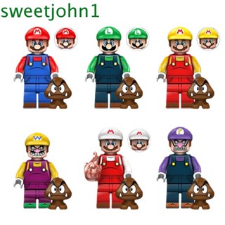 Sweetjohn ของเล่นตัวต่อ Super Brother Buidling Blocks Moc ขนาดเล็ก สําหรับตกแต่งบ้าน