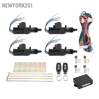 Newyork251 เซ็นทรัลล็อค ชุด รีโมทคอนโทรล ระบบเข้าแบบไม่ใช้กุญแจ 12V พร้อมไฟ LED พร้อมตัวควบคุม 2 ตัว