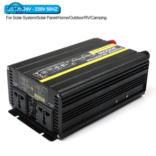 Openmall อินเวอร์เตอร์พลังงานคลื่นไซน์บริสุทธิ์ 3000W DC12V 24V - 220V 50Hz สําหรับแผงพลังงานแสงอาทิตย์ บ้าน กลางแจ้ง RV ตั้งแคมป์ R7S2