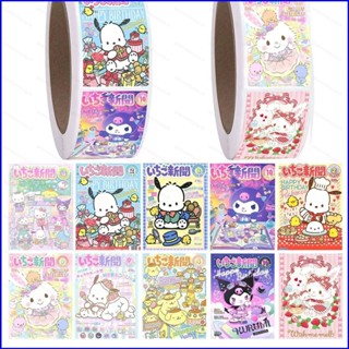 SANRIO Gp1 สติกเกอร์ฉลาก ลาย Kuromi Cinnamoroll Melody POCHACCO pompompurin PG1 สําหรับติดบรรจุภัณฑ์เบเกอรี่ 500 ชิ้น ต่อม้วน