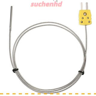 Suchenhd โพรบเซนเซอร์ K Type 0°ค ~ 500°ค (32°F ~ 932°F) TL1004 Type K โพรบเทอร์โมคัปเปิล เชื่อมต่อโลหะ ขนาดเล็ก โพรบวัดอุณหภูมิ เซนเซอร์อุณหภูมิ