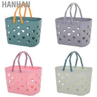 Hanhan Portable Shower Caddy  Large  Smoother Edges Plastic Storage Tote for Bathroom