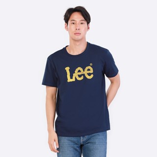 LEE เสื้อยืดแขนสั้นผู้ชาย ทรง REGULAR รุ่น LE S523MTSSF01 สีน้ำเงิน