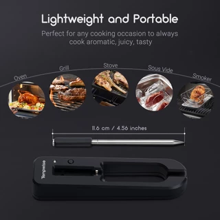 Inkbird Tempwise TNT-11-B เครื่องวัดอุณหภูมิเนื้อสัตว์ดิจิทัล ไร้สาย บลูทูธ กันน้ํา IP67 พร้อมแอปควบคุม สําหรับเตาอบ บาร์บีคิว