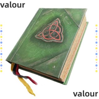 Valour สมุดโน้ตเปล่า ปกสีเขียว สไตล์เรโทร 350 หน้า สําหรับตกแต่งบ้าน
