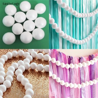 ลูกบอลโฟมโพลีสไตรีน ทรงกลม ขนาด 80 มม. สีขาว 10 ชิ้น